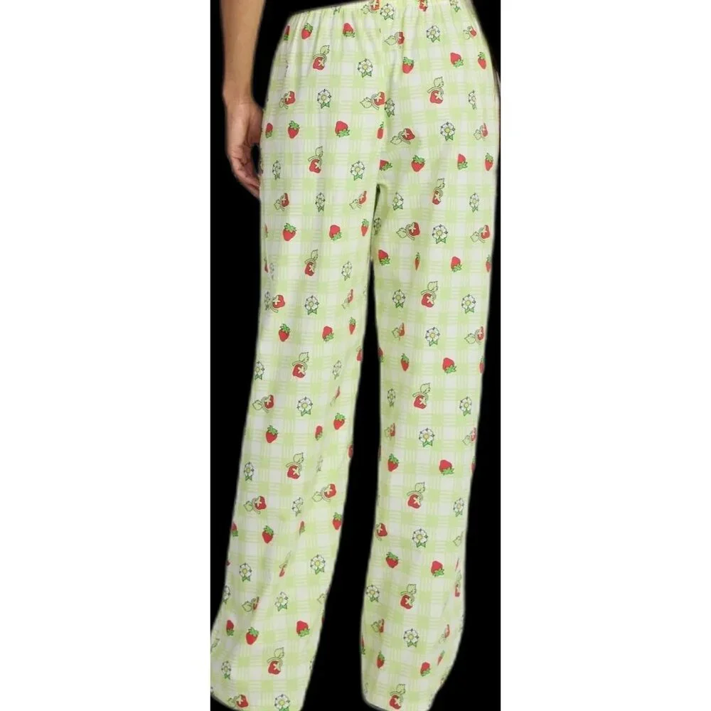 STRAWBERRY SHORTCAKE Checkerboard Cotton Pajama Pants WOMEN’S SIZE XXL 20 NEW - Picture 7 of 7